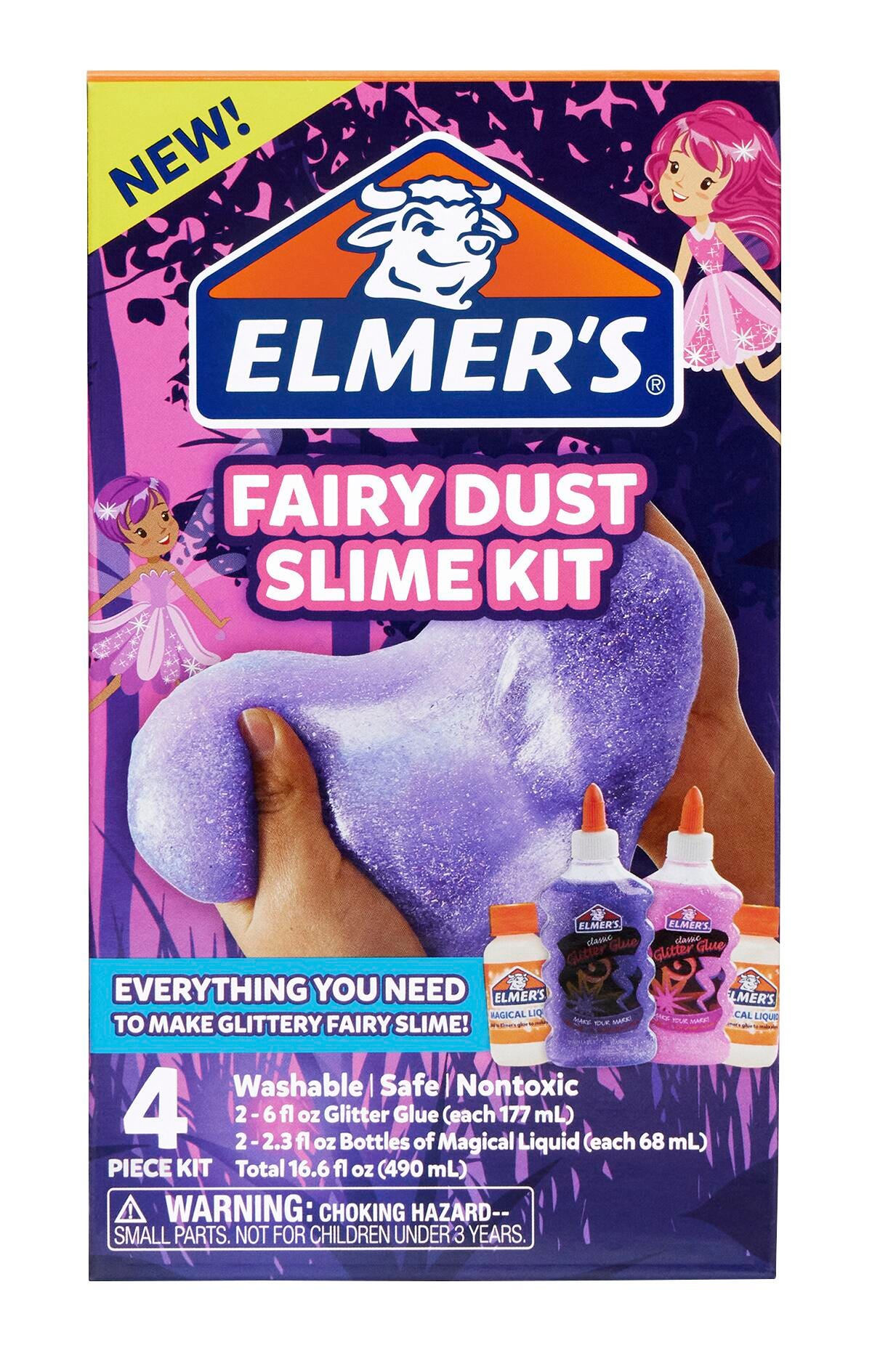 Elmer's Fairy Dust Slime Kit, 4 Piece Set 2102340